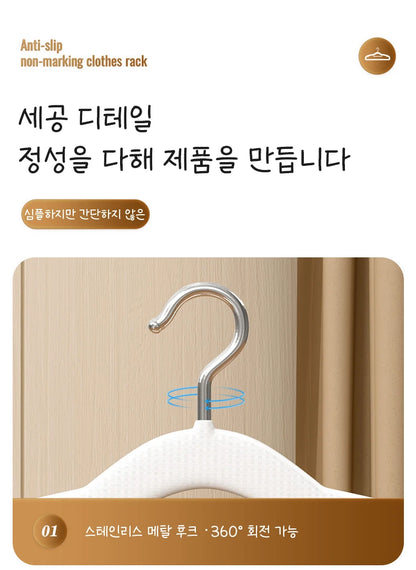 Clothes Hanging Hangers - 10PCS Non Slip Household Storage Hanger Set - ZOOMNSTORE
