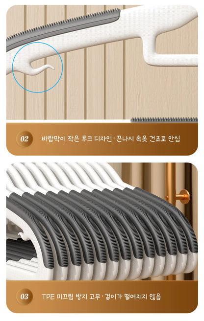 Clothes Hanging Hangers - 10PCS Non Slip Household Storage Hanger Set - ZOOMNSTORE