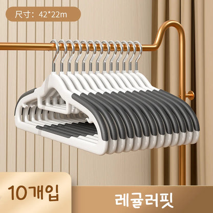Clothes Hanging Hangers - 10PCS Non Slip Household Storage Hanger Set - ZOOMNSTORE