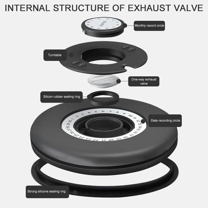 Airtight Stainless Steel Coffee Bean Container - Vacuum Sealed Kitchen Storage Jar - ZOOMNSTORE