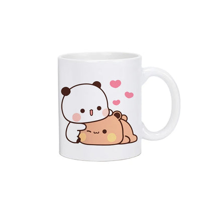 Coffee Milk Cup - Panda Bear Mocha Cat Ceramic Mug | Kawaii Drinkware Gift - ZOOMNSTORE