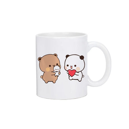 Coffee Milk Cup - Panda Bear Mocha Cat Ceramic Mug | Kawaii Drinkware Gift - ZOOMNSTORE