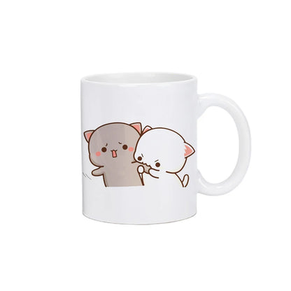Coffee Milk Cup - Panda Bear Mocha Cat Ceramic Mug | Kawaii Drinkware Gift - ZOOMNSTORE