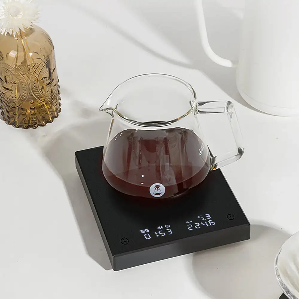 Coffee Scale Digital - Timemore Black Mirror Basic 2 Pour Over Timer Tare Function - ZOOMNSTORE