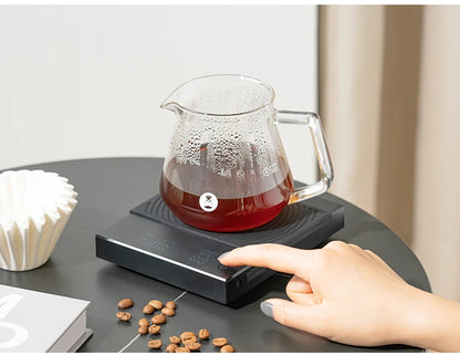Coffee Scale Digital - Timemore Black Mirror Basic 2 Pour Over Timer Tare Function - ZOOMNSTORE