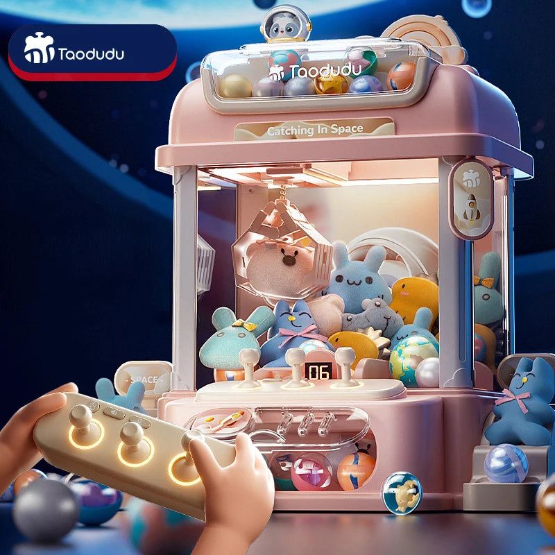 Big Size DIY Doll Machine Kids Coin Operated Play Game Mini Claw Catch Toy Crane Machines Music Doll Children Xmas Gifts Toys - ZOOMNSTORE