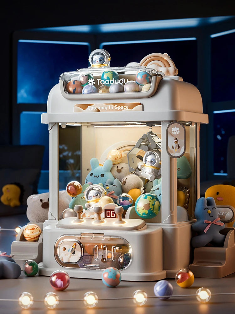 Big Size DIY Doll Machine Kids Coin Operated Play Game Mini Claw Catch Toy Crane Machines Music Doll Children Xmas Gifts Toys - ZOOMNSTORE
