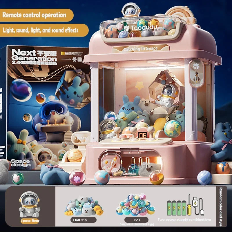 Big Size DIY Doll Machine Kids Coin Operated Play Game Mini Claw Catch Toy Crane Machines Music Doll Children Xmas Gifts Toys - ZOOMNSTORE