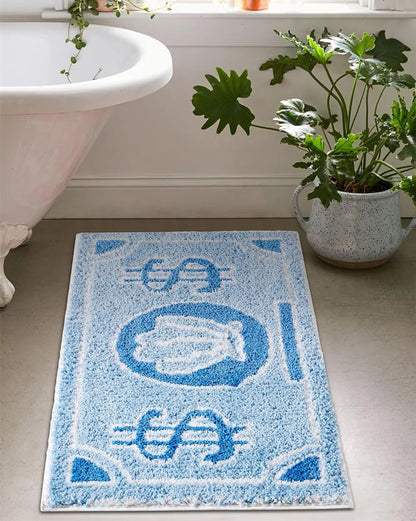 Coin Pattern Rug - Non Slip Floor Mat | Spongebob Style Decor for Bedroom & Living Room - ZOOMNSTORE