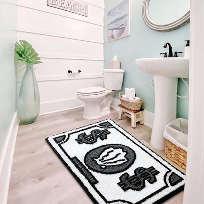 Coin Pattern Rug - Non Slip Floor Mat | Spongebob Style Decor for Bedroom & Living Room - ZOOMNSTORE