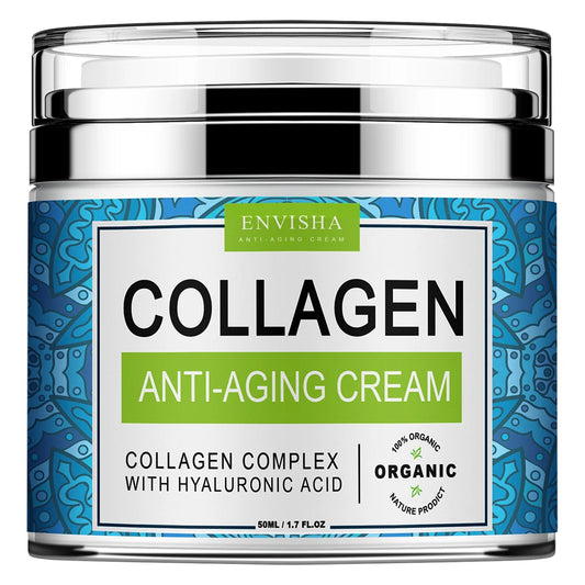 Collagen Face Cream - Hyaluronic Acid Anti-Aging Moisturizer with Pore Shrinking  Whitening Effects - ZOOMNSTORE