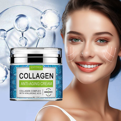 Collagen Face Cream - Hyaluronic Acid Anti-Aging Moisturizer with Pore Shrinking  Whitening Effects - ZOOMNSTORE