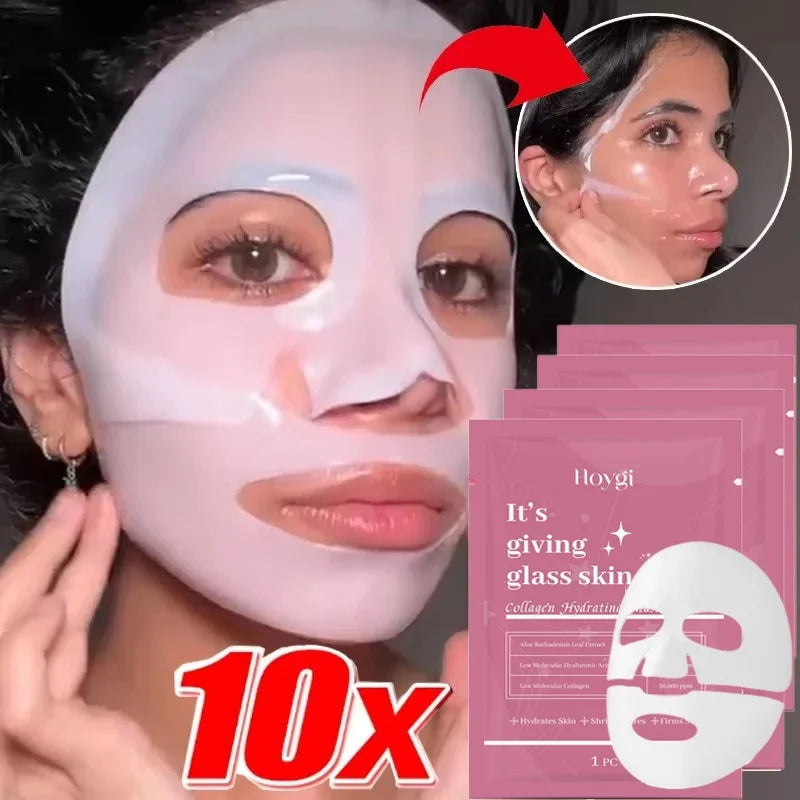 Bio-Collagen Hydrogel Face Mask - Deep Moisturizing Skin Care for Women 13510 PCs - ZOOMNSTORE