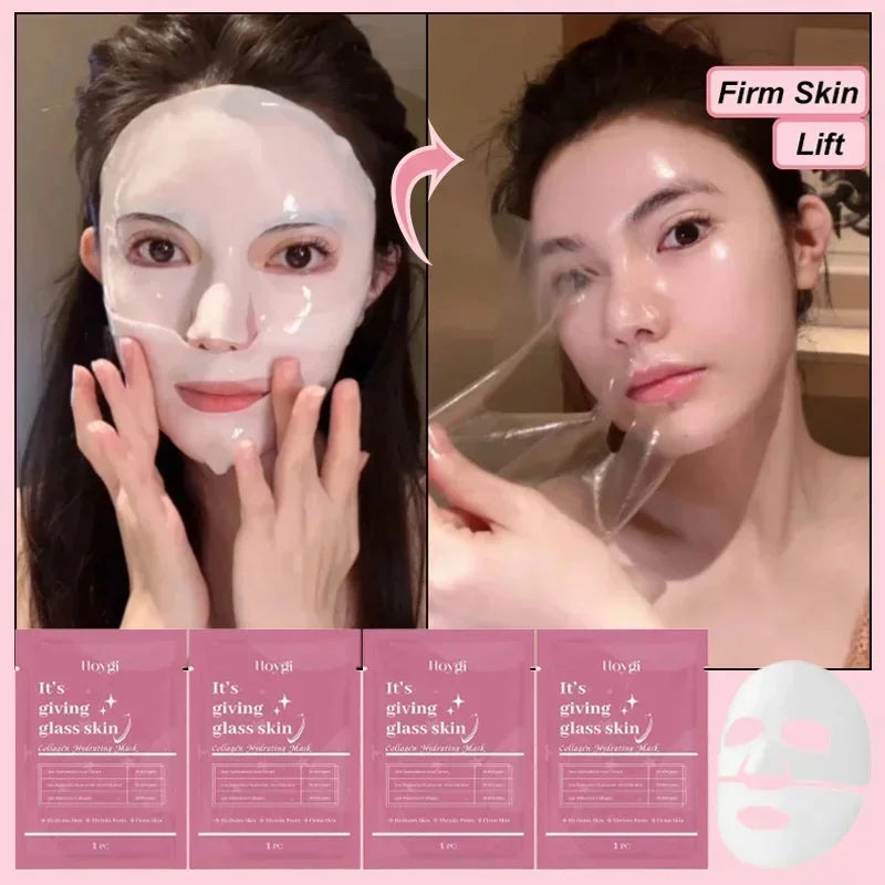 Bio-Collagen Hydrogel Face Mask - Deep Moisturizing Skin Care for Women 13510 PCs - ZOOMNSTORE