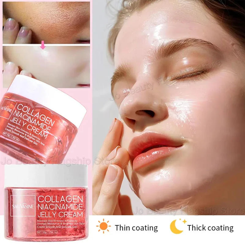 Collagen Niacinamide Jelly Cream - Deep Moisturizing  Brightening Face Gel - ZOOMNSTORE