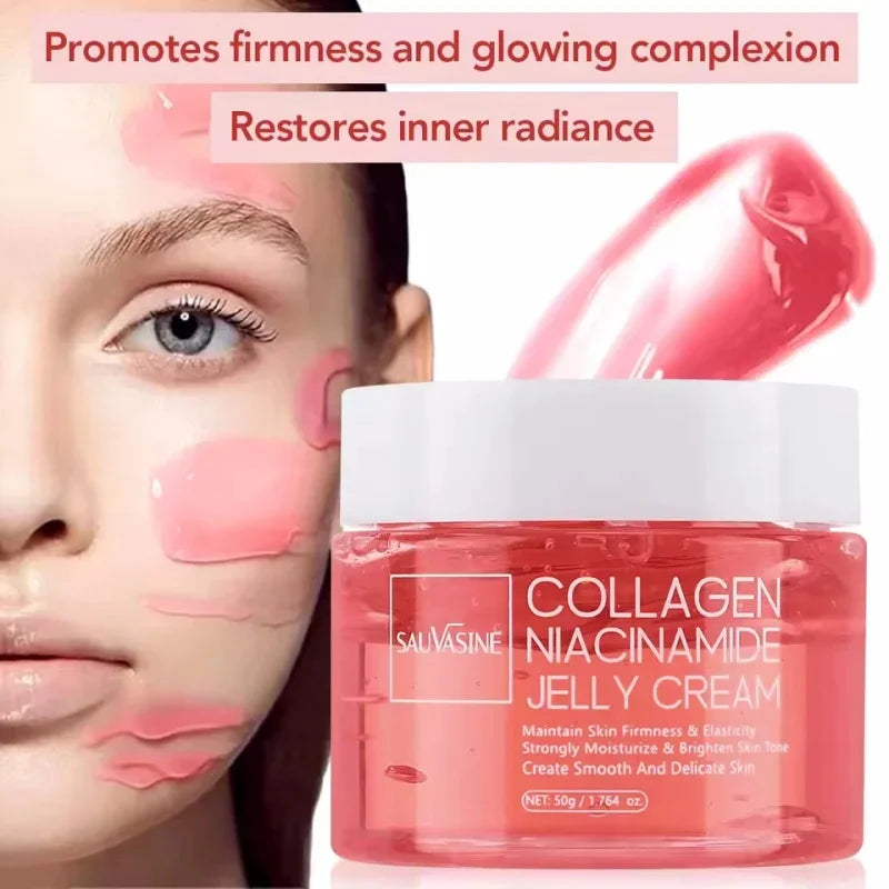 Collagen Niacinamide Jelly Cream - Deep Moisturizing  Brightening Face Gel - ZOOMNSTORE