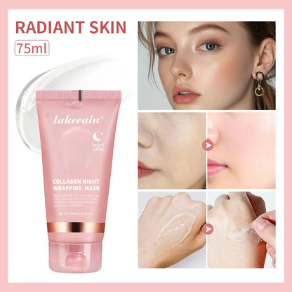 Korean Collagen Overnight Peel-Off Mask - Hydrating Night Care Cream 75ml - ZOOMNSTORE