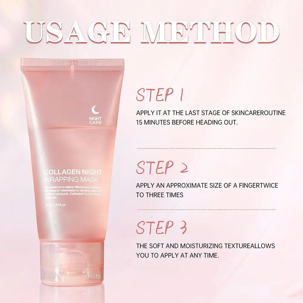 Collagen Peel-Off Mask - Moisturizing Firming Gel for Deep Cleansing and Wrinkle Repair - ZOOMNSTORE