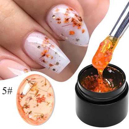 Colorful Flower Fairy Gel Nail Polish - Purple Pink Semi-Permanent UV Varnish - ZOOMNSTORE