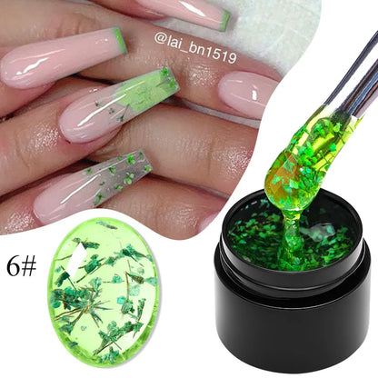 Colorful Flower Fairy Gel Nail Polish - Purple Pink Semi-Permanent UV Varnish - ZOOMNSTORE