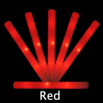 Colorful LED Glow Sticks - RGB Foam Cheer Tubes for Parties  Events - ZOOMNSTORE
