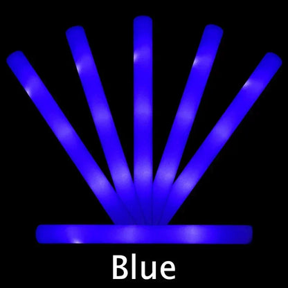Colorful LED Glow Sticks - RGB Foam Cheer Tubes for Parties  Events - ZOOMNSTORE