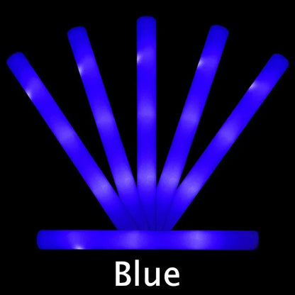 Colorful LED Glow Sticks - RGB Foam Cheer Tubes for Parties  Events - ZOOMNSTORE