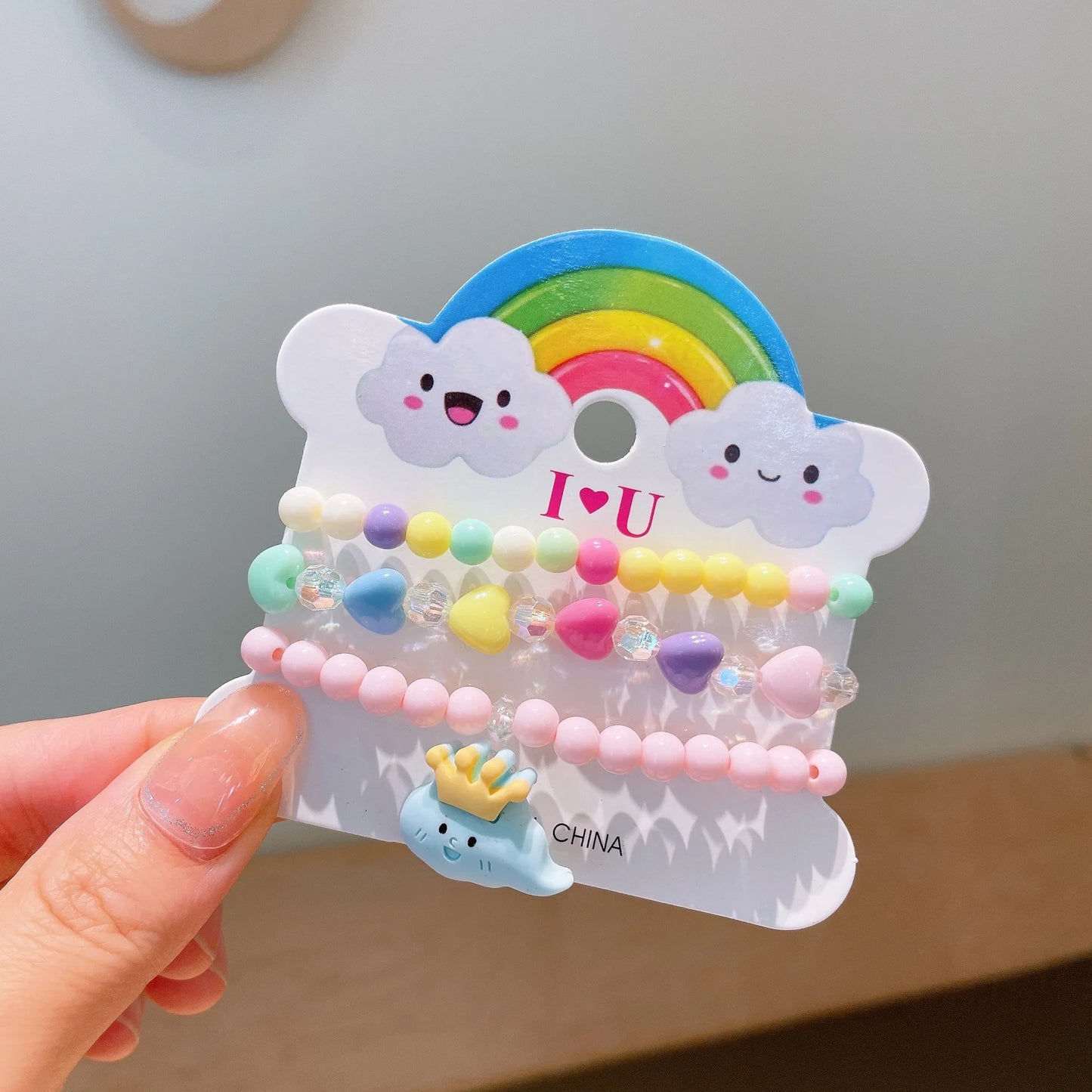 Colorful Resin Bracelets Kit for Girls - Kids Fashion Charm Jewelry Party Accessories - ZOOMNSTORE