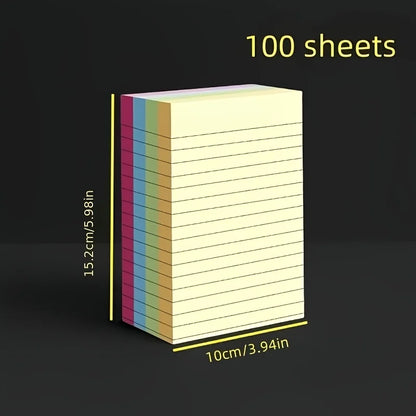 Colorful Sticky Notes Pad - 100 Pages Tear-Off Memo Notepads for Home Office School - ZOOMNSTORE