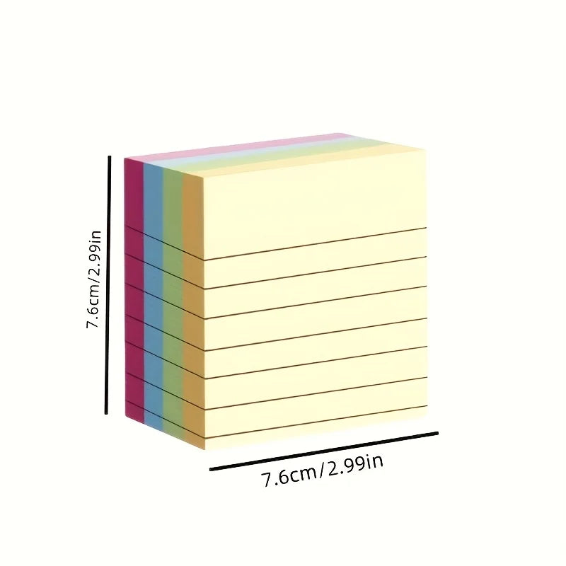 Colorful Sticky Notes Pad - 100 Pages Tear-Off Memo Notepads for Home Office School - ZOOMNSTORE