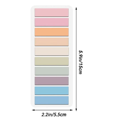 Colorful Transparent Sticky Notes - Self-Adhesive Annotation Tabs for School  Office - ZOOMNSTORE