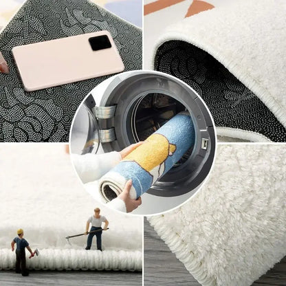 Comfortable Living Room Carpet – Soft Polyester Non Slip Floor Mat With Cartoon Pattern - ZOOMNSTORE