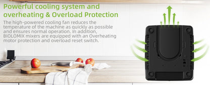 Heavy Duty Commercial Blender - 2200W Timer Mixer Juicer with 2L BPA Free Jar for Smoothies and Food Processing - ZOOMNSTORE