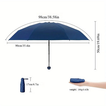 Compact Travel Mini Umbrella Uv Protection Capsule Umbrella 5 Fold Ultra Lightweight Sunshade Umbrellas Protable Manual - ZOOMNSTORE