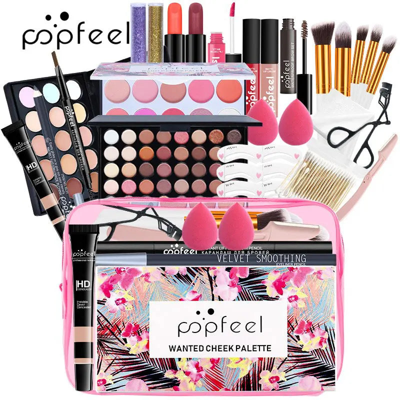 Complete Face Makeup Set - Multi-Functional Foundation  Eyeshadow Kit - ZOOMNSTORE