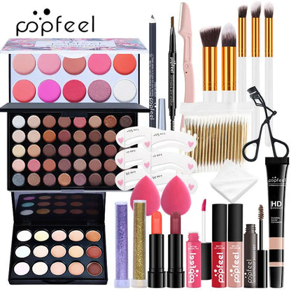 Complete Face Makeup Set - Multi-Functional Foundation  Eyeshadow Kit - ZOOMNSTORE