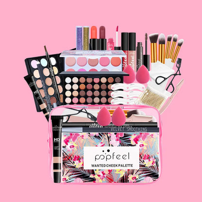Complete Face Makeup Set - Multi-Functional Foundation  Eyeshadow Kit - ZOOMNSTORE