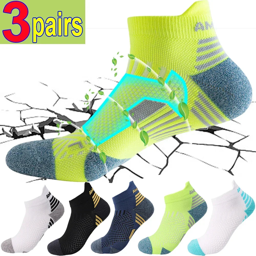Compression Ankle Socks - Mens  Womens Low Cut Fitness Running Sox - ZOOMNSTORE
