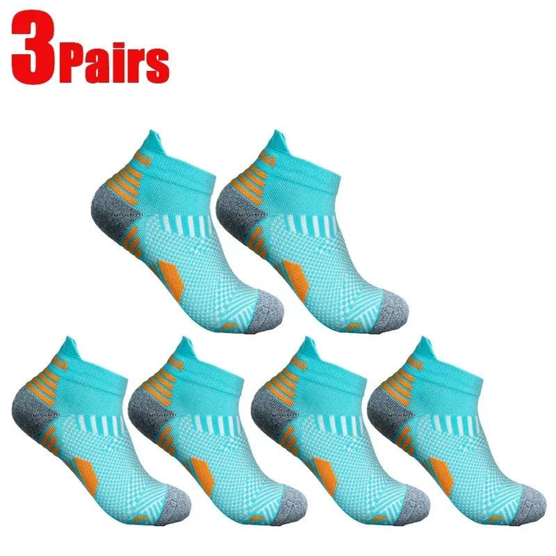 Compression Ankle Socks - Mens  Womens Low Cut Fitness Running Sox - ZOOMNSTORE