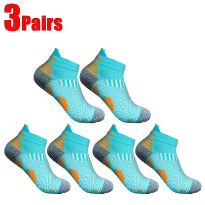 Compression Ankle Socks - Mens  Womens Low Cut Fitness Running Sox - ZOOMNSTORE