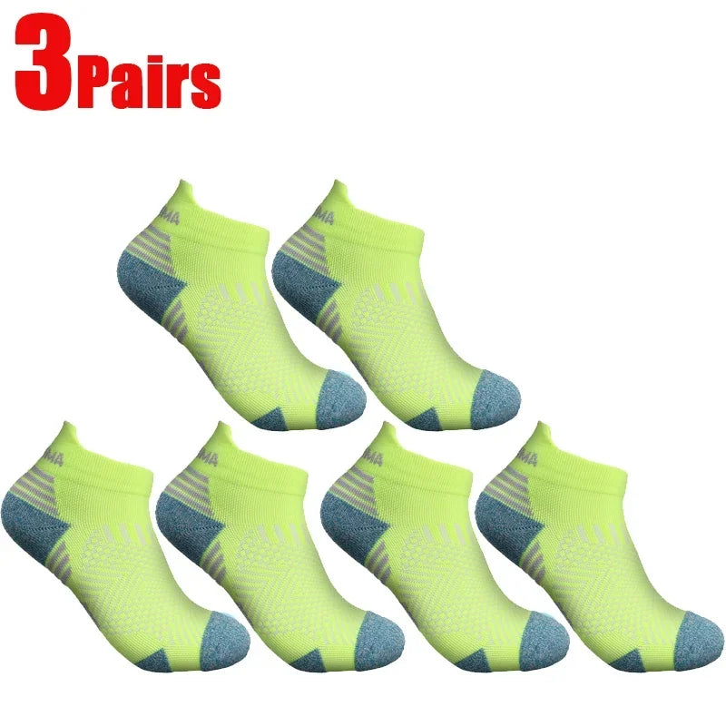 Compression Ankle Socks - Mens  Womens Low Cut Fitness Running Sox - ZOOMNSTORE