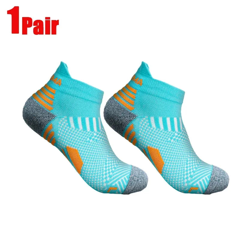 Compression Ankle Socks - Mens  Womens Low Cut Fitness Running Sox - ZOOMNSTORE