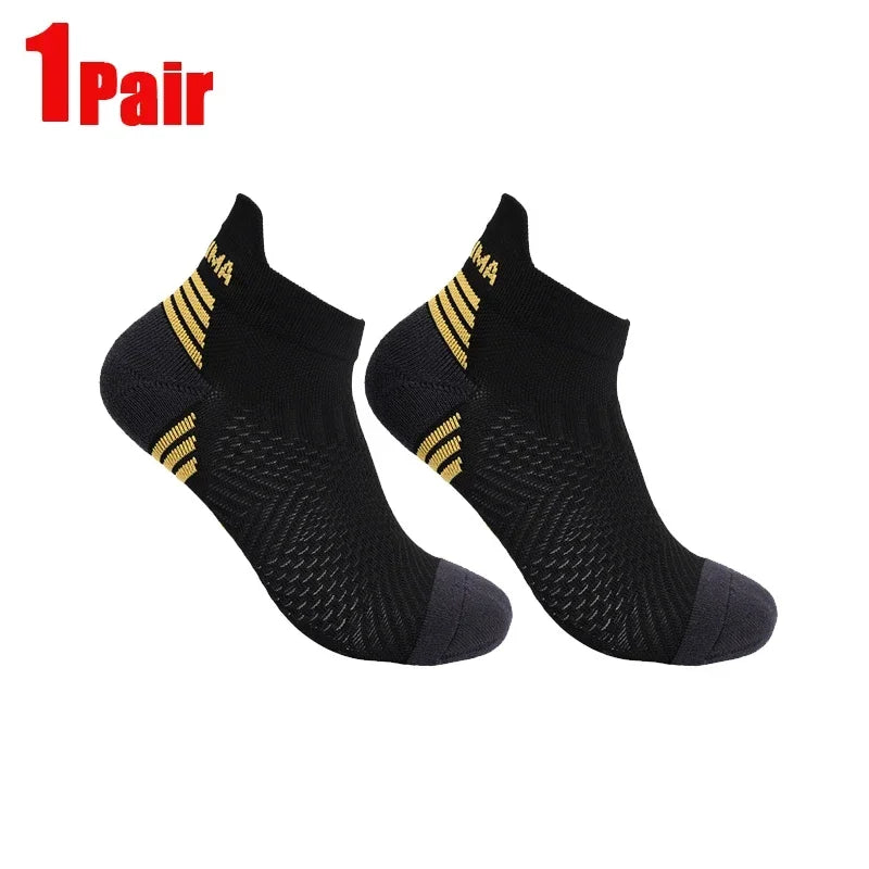 Compression Ankle Socks - Mens  Womens Low Cut Fitness Running Sox - ZOOMNSTORE