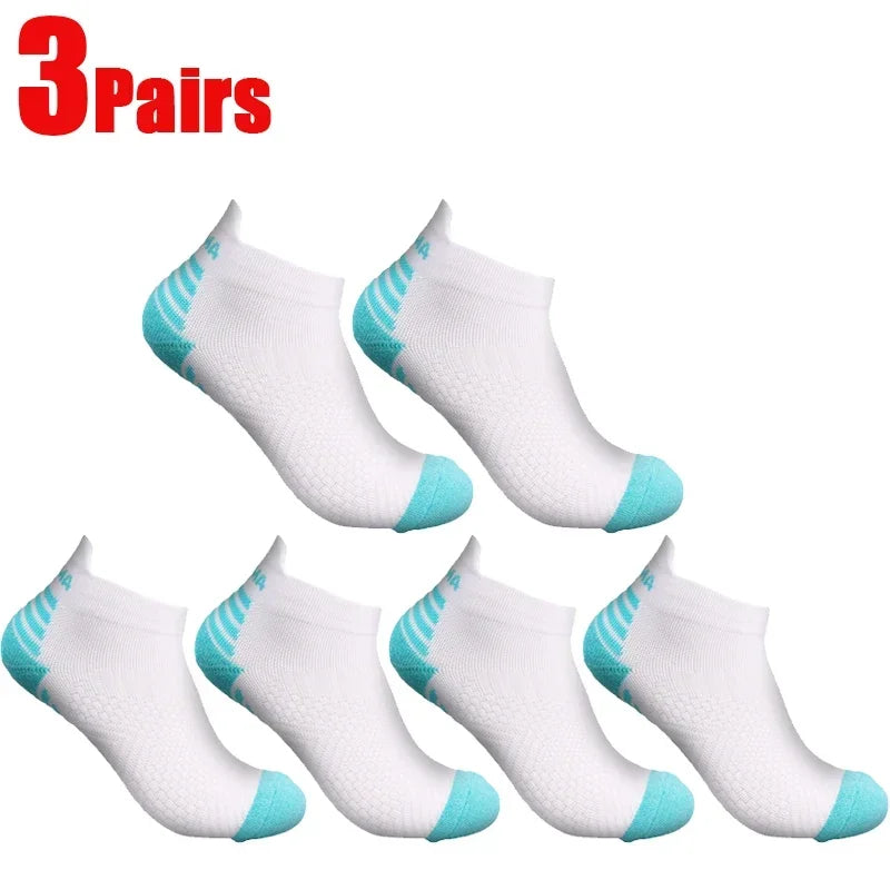 Compression Ankle Socks - Mens  Womens Low Cut Fitness Running Sox - ZOOMNSTORE