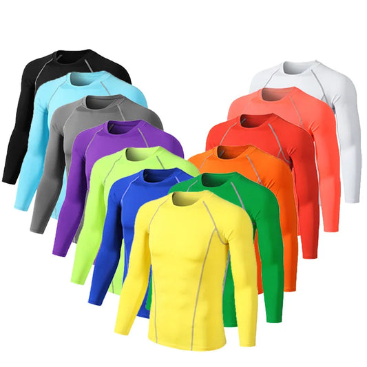 Compression Running T-Shirt - Unisex Sportswear for Fitness and Gym - ZOOMNSTORE