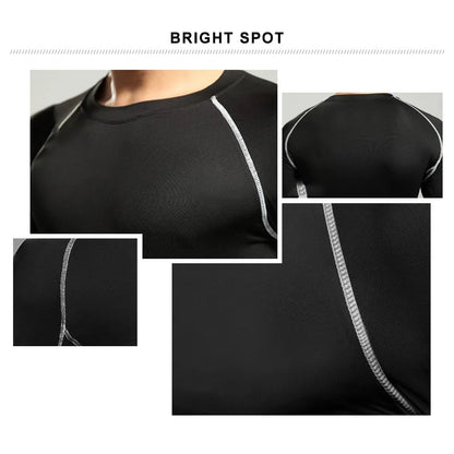 Compression Running T-Shirt - Unisex Sportswear for Fitness and Gym - ZOOMNSTORE