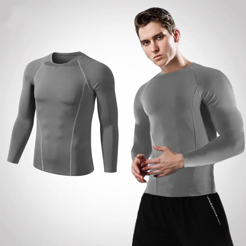 Compression Running T-Shirt - Unisex Sportswear for Fitness and Gym - ZOOMNSTORE
