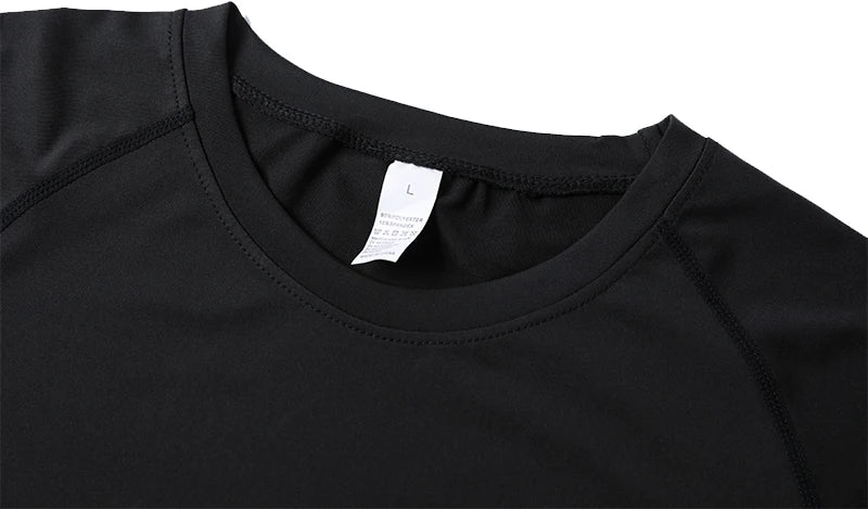 Compression Shirt Men - Spider Print Long Sleeve Gym Tee with Muscle Support - ZOOMNSTORE