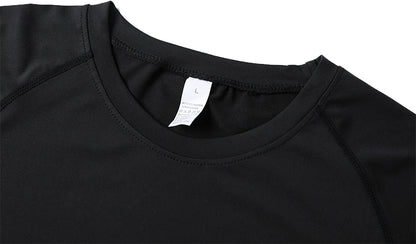Compression Shirt Men - Spider Print Long Sleeve Gym Tee with Muscle Support - ZOOMNSTORE