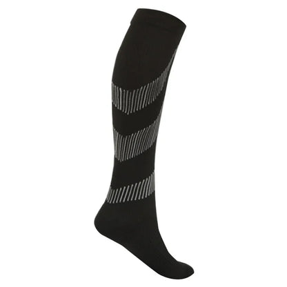 Compression Socks For Running & Sport - 20-30 mmHg Knee High Black Anti Fatigue - ZOOMNSTORE